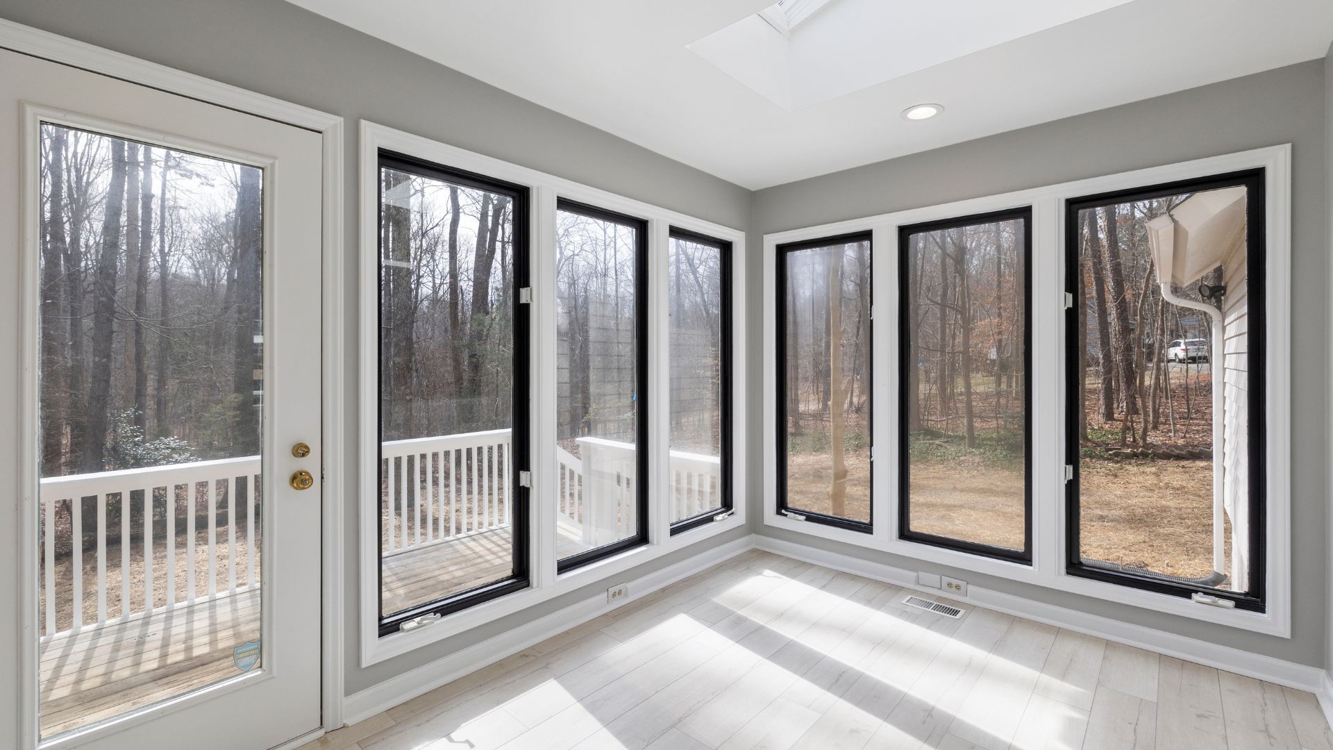 new windows and doors installed in sun room