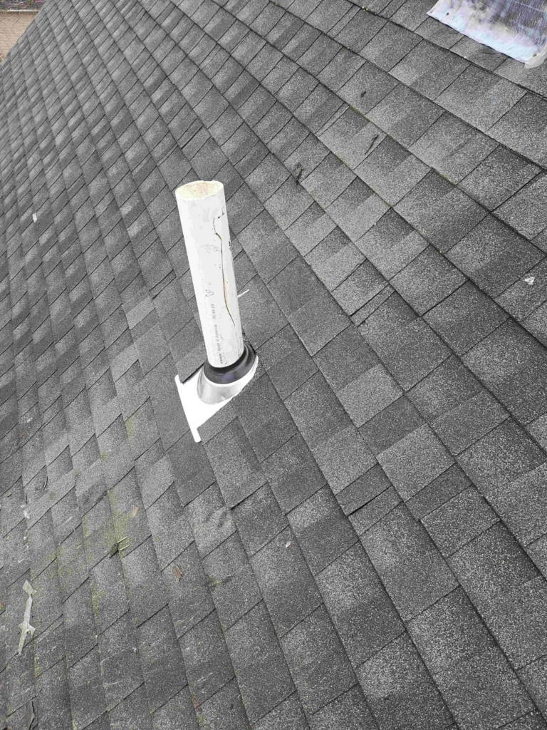 workers ripping roof