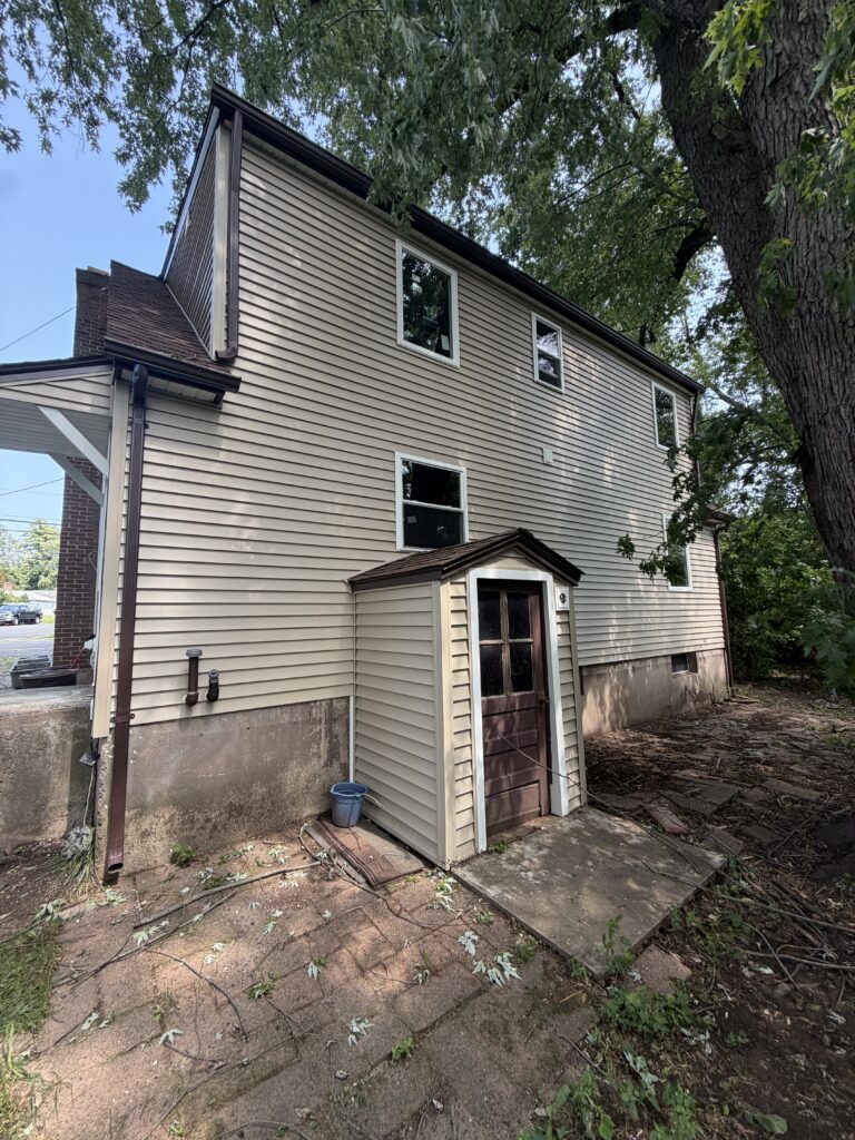 After: new siding and entry door alcove, Bristol CT